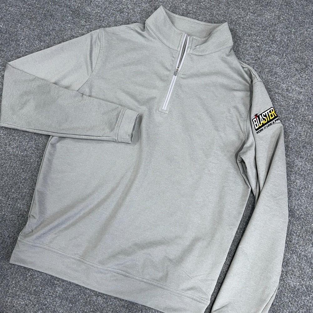 Peter Millar Pullover Men Small Gray Perth Perfor… - image 1